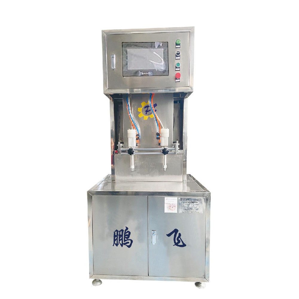 半自動雙頭油脂灌裝機(小包)